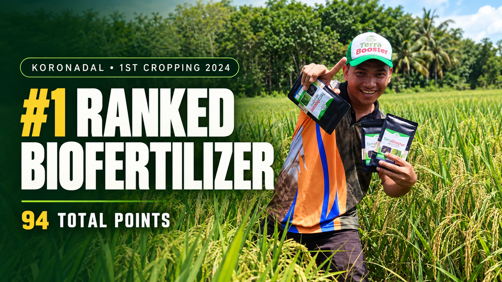 TerraBooster Koronadal rice biofertilizer techno-demo, 1st cropping 2024